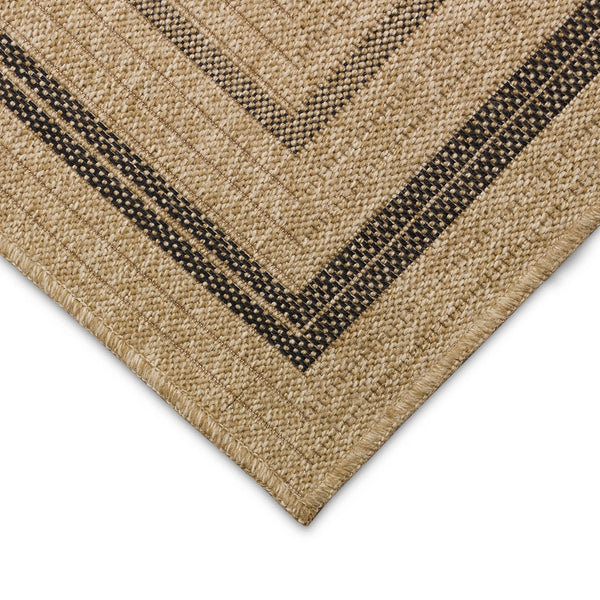 Trans Ocean Liora Manne Sahara Multi Border Indoor/Outdoor Area Rug - Stylish Geometric Design For Any Space Natural Polypropylene,Polyester Sah57718512