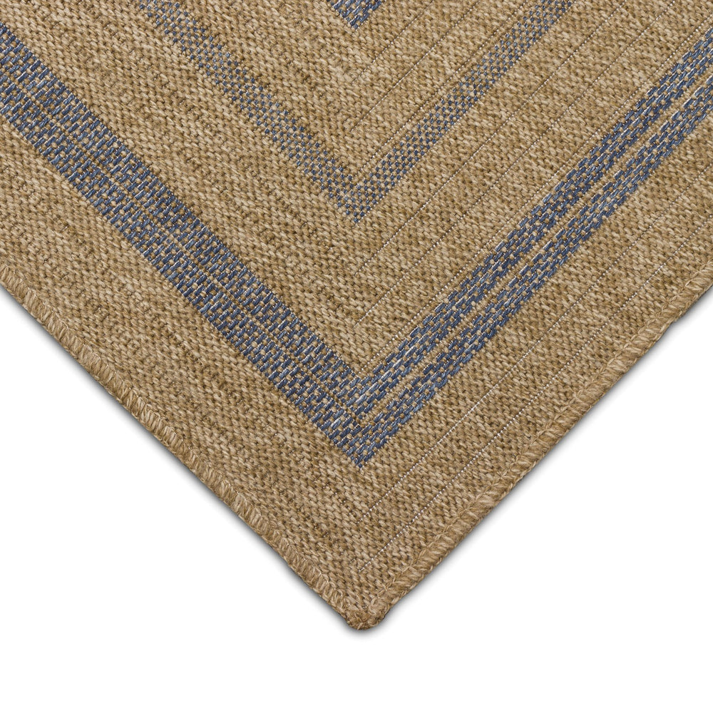 Trans Ocean Liora Manne Sahara Multi Border Indoor/Outdoor Area Rug - Stylish Geometric Design For Any Space Navy Polypropylene,Polyester Sahr8718533