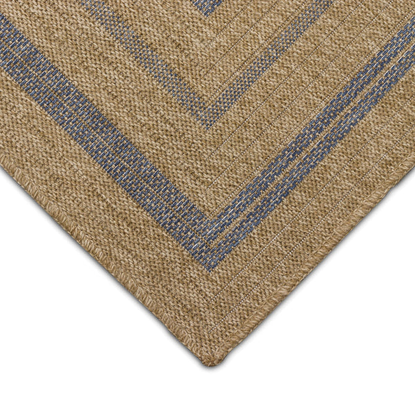 Trans Ocean Liora Manne Sahara Multi Border Indoor/Outdoor Area Rug - Stylish Geometric Design For Any Space Navy Polypropylene,Polyester Sah57718533