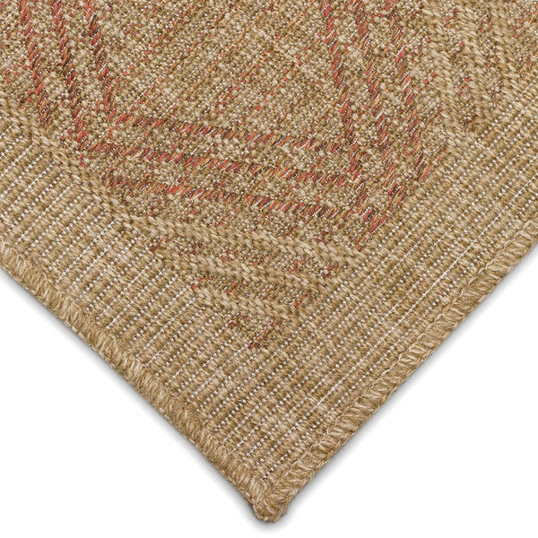 Trans Ocean Liora Manne Sahara Links Indoor/Outdoor Area Rug – Stylish Geometric Design For Versatile Spaces Rust Polypropylene,Polyester Sah45718614