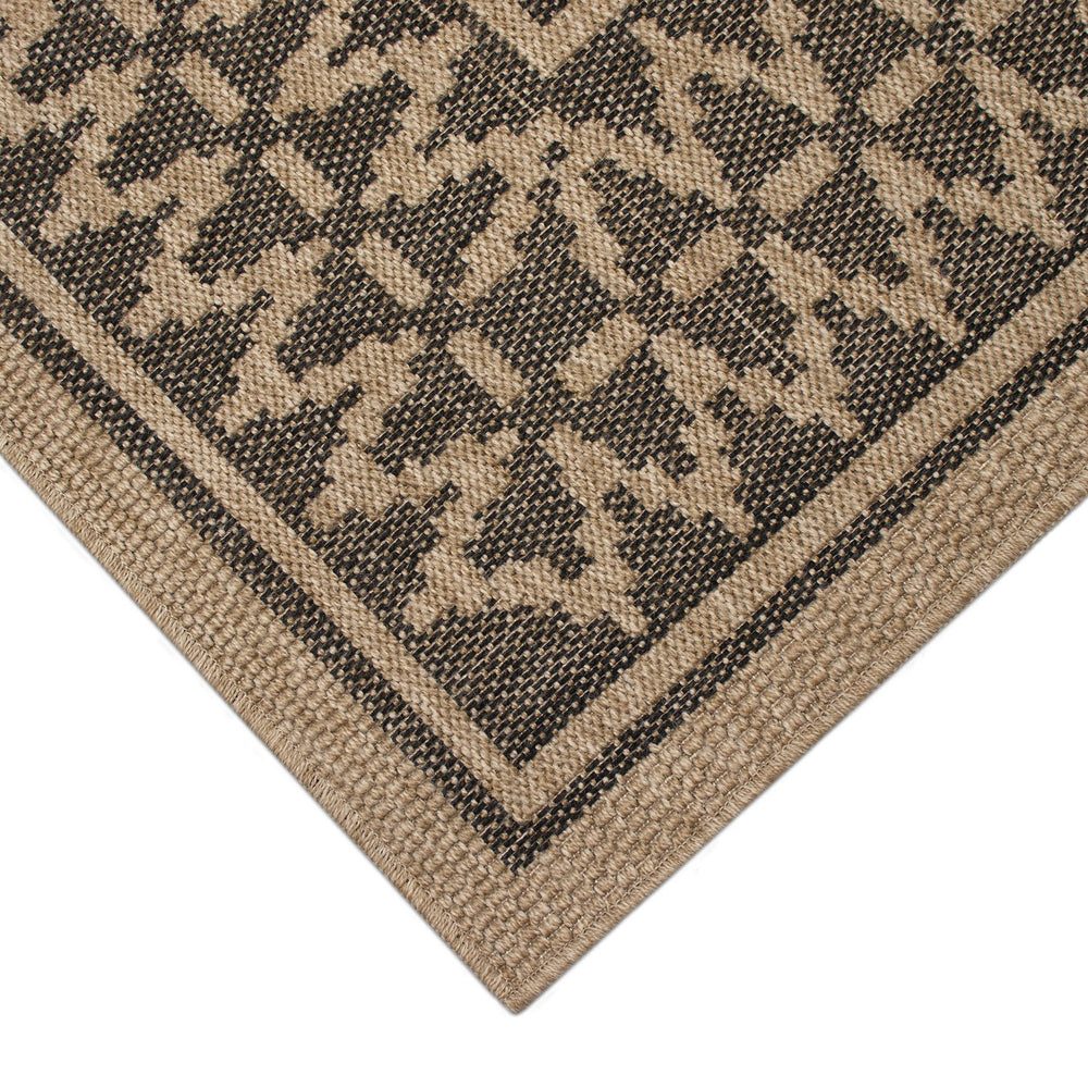 Trans Ocean Liora Manne Sahara Diamond Border Area Rug – Stylish Indoor/Outdoor Accent With Geometric Design Natural Polypropylene,Polyester Sah57719212