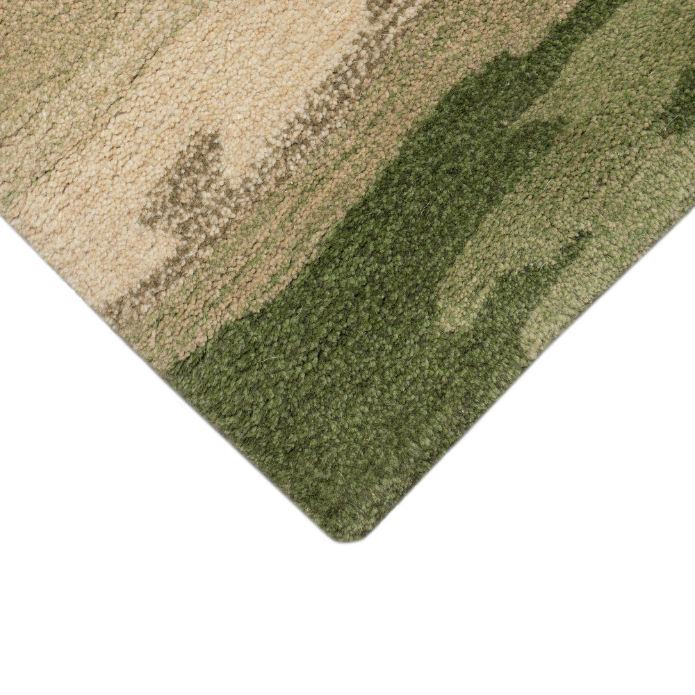 Trans Ocean Liora Manne Tivoli Plush Handmade Wool Area Rug - Contemporary Abstract Design For Elegant Spaces Green Wool Tiv81814306