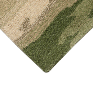 Trans Ocean Liora Manne Tivoli Plush Handmade Wool Area Rug - Contemporary Abstract Design For Elegant Spaces Green Wool Tivr8814306