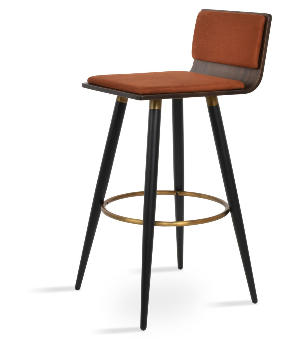 Soho Concept Corona Ana Barstools & Counterstools With Stylish Camira Era Fabric & Nubuck Upholstery – 10 Year Guarantee Black,Brass,Natural,Turquoise  Soho-concept-dining-chair-10914