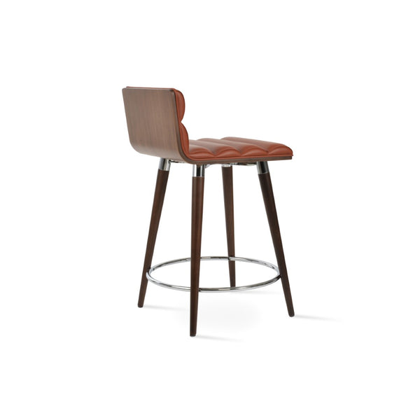 Soho Concept Corona Ana Barstools & Counterstools - Stylish Plywood Seats With Soft Upholstery & Elegant Bases Walnut  Soho-concept-dining-chair-10923