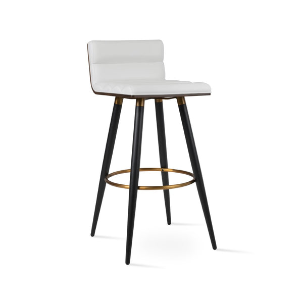 Soho Concept Corona Ana Barstools & Counterstools - Stylish Plywood Seats With Soft Upholstery & Elegant Bases Black,Walnut,White  Soho-concept-dining-chair-10912