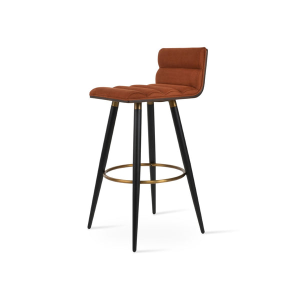 Soho Concept Corona Ana Comfort Barstools & Counterstools: Plywood Seats, Luxurious Camira Upholstery, 10-year Guarantee Black,Walnut  Soho-concept-dining-chair-07597