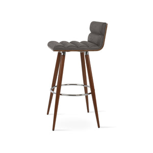 Soho Concept Corona Ana Comfort Barstools & Counterstools: Plywood Seats, Luxurious Camira Upholstery, 10-year Guarantee Walnut,Grey  Soho-concept-dining-chair-10916