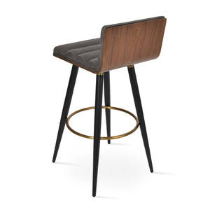 Soho Concept Corona Ana Comfort Barstools & Counterstools: Plywood Seats, Luxurious Camira Upholstery, 10-year Guarantee Black,Walnut,Grey  Soho-concept-dining-chair-10902