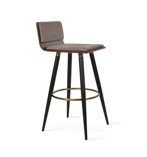 Soho Concept Corona Ana Bar & Counter Stools With Durable Plywood Seats, Removable Pads & Stylish Metal Bases Black,Brass,Walnut  Soho-concept-dining-chair-10903
