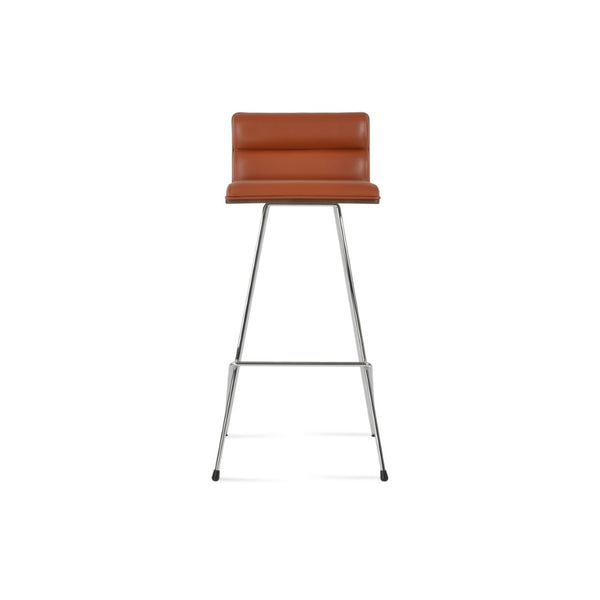 Soho Concept Corona Cat - Stylish Bar & Counter Stools With Plywood Seats And Soft Leatherette Upholstery Chrome,Walnut  Soho-concept-dining-chair-10945