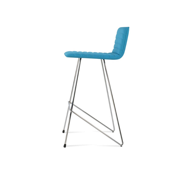 Soho Concept Corona Cat-wire Full Upholstery Barstools & Counterstools - Luxurious Fabrics, 10-year Guarantee! Chrome,Turquoise  Soho-concept-dining-chair-07615