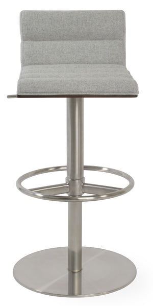 Soho Concept Corona Wood Barstools & Counterstools With Removable Camira Blazer Wool Pads – 10-year Guarantee! Silver  Soho-concept-dining-chair-06639