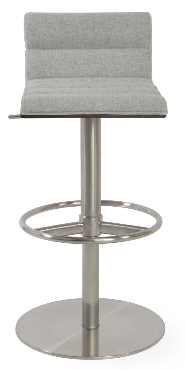 Soho Concept Corona Wood Barstools & Counterstools With Removable Camira Blazer Wool Pads – 10-year Guarantee! Silver  Soho-concept-dining-chair-06639