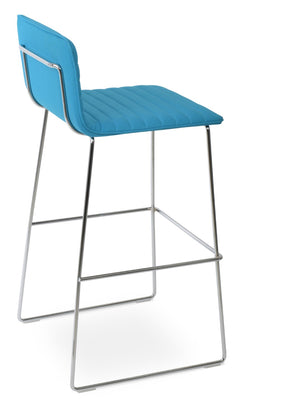 Soho Concept Corona Handle Back Barstools & Counterstools - Luxurious Upholstered Seating With 10-year Guarantee! Turquoise,Chrome  Soho-concept-dining-chair-10973
