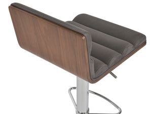 Soho Concept Corona Comfort Piston Barstools & Counterstools - Stylish Ergonomic Design With 10-year Guarantee Chrome,Walnut,Grey  Soho-concept-dining-chair-10977