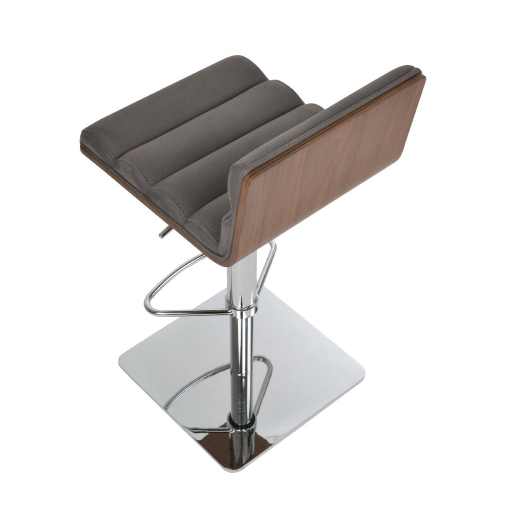 Soho Concept Corona Comfort Dr.Wood Barstools & Counterstools - Stylish Plywood Seat With Plush Upholstery Options Chrome,Walnut,Grey  Soho-concept-dining-chair-07628