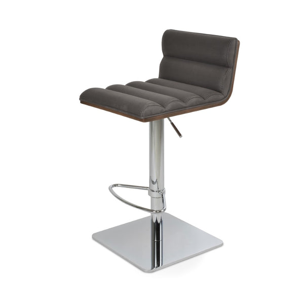 Soho Concept Corona Ana Comfort Barstools & Counterstools: Plywood Seats, Luxurious Camira Upholstery, 10-year Guarantee Chrome,Walnut,Grey  Soho-concept-dining-chair-06640