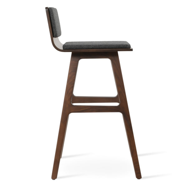 Soho Concept Corona Barstools & Counterstools With Removable Camira Blazer Wool Pads – 10-year Guarantee! Dark Grey  Soho-concept-dining-chair-10978