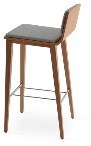 Soho Concept Corona Wood Barstools & Counterstools With Removable Camira Blazer Wool Pads – 10-year Guarantee! Natural,Silver  Soho-concept-dining-chair-10986