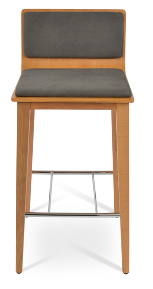Soho Concept Corona Wood Barstools & Counterstools With Removable Camira Fabric Pads - 10-year Guarantee! Natural,Grey  Soho-concept-dining-chair-10926