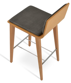 Soho Concept Corona Wood Barstools & Counterstools With Removable Camira Fabric Pads - 10-year Guarantee! Natural,Grey  Soho-concept-dining-chair-07605