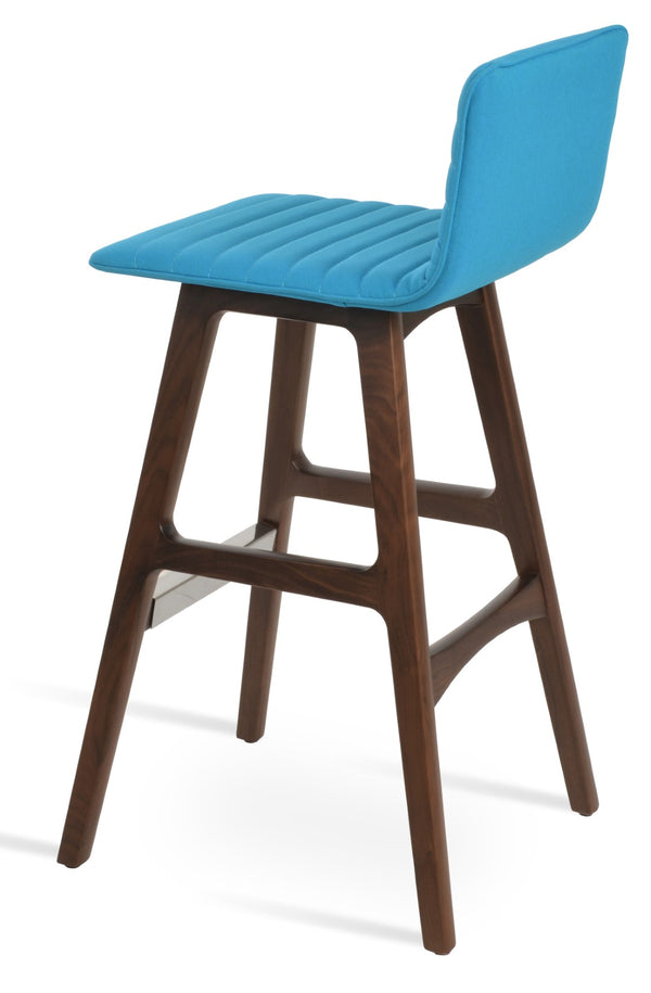 Soho Concept Corona Pr- Stylish Barstools & Counterstools With Luxurious Upholstery And Solid Wood Bases, Turquoise Turquoise  Soho-concept-dining-chair-10934