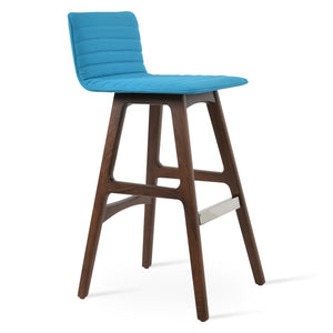 Soho Concept Corona Pr- Stylish Barstools & Counterstools With Luxurious Upholstery And Solid Wood Bases, Turquoise Turquoise  Soho-concept-dining-chair-06635