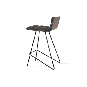 Soho Concept Corona Cat - Stylish Barstools With Comfort Wool Upholstery, Durable Wire Frame, 10-year Guarantee Black,Walnut,Dark Grey  Soho-concept-dining-chair-10997