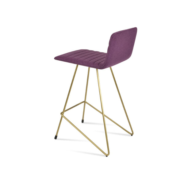 Soho Concept Corona Cat-wire Barstools & Counterstools: Elegant Brass Finish, Durable Camira Wool, 10-year Warranty Brass  Soho-concept-dining-chair-11015