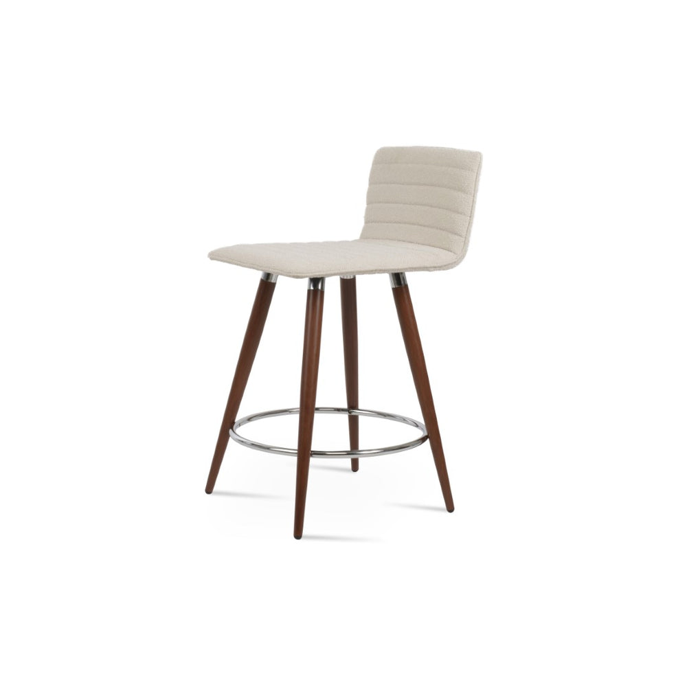 Soho Concept Corona Dr. Wood Barstools & Counterstools - Luxury Upholstered Fabrics, Durable Wood, 10-year Guarantee Walnut,Chrome,White  Soho-concept-dining-chair-11060