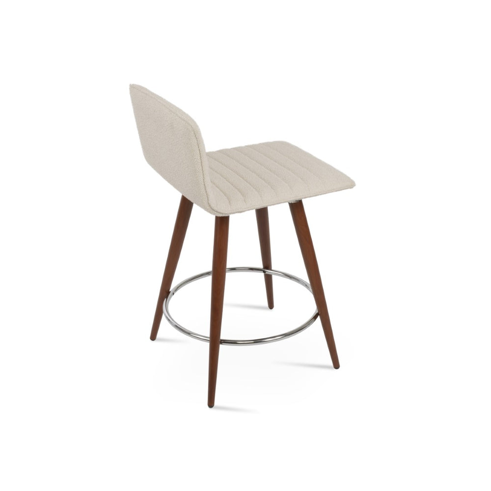 Soho Concept Corona Dr. Upholstered Bar & Counter Stools - Premium Fabrics, Solid Wood, Stylish Designs, 10-year Guarantee Walnut,Chrome,White  Soho-concept-dining-chair-07650
