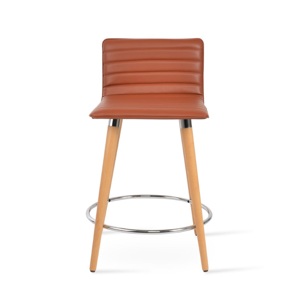 Soho Concept Corona Dr. Upholstered Barstools & Counterstools - Soft Light Grey Leatherette, 2-year Warranty! Natural  Soho-concept-dining-chair-11057