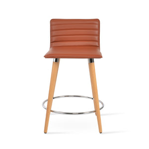 Soho Concept Corona Dr. Upholstered Barstools & Counterstools - Soft Light Grey Leatherette, 2-year Warranty! Natural  Soho-concept-dining-chair-11057