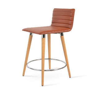 Soho Concept Corona Dr. Upholstered Barstools & Counterstools - Soft Light Grey Leatherette, 2-year Warranty! Natural  Soho-concept-dining-chair-07647