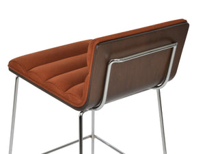 Soho Concept Corona Wire Barstools & Counterstools – Stylish Plywood Seat, Comfort Upholstery, 10-year Guarantee Chrome,Walnut  Soho-concept-dining-chair-11093