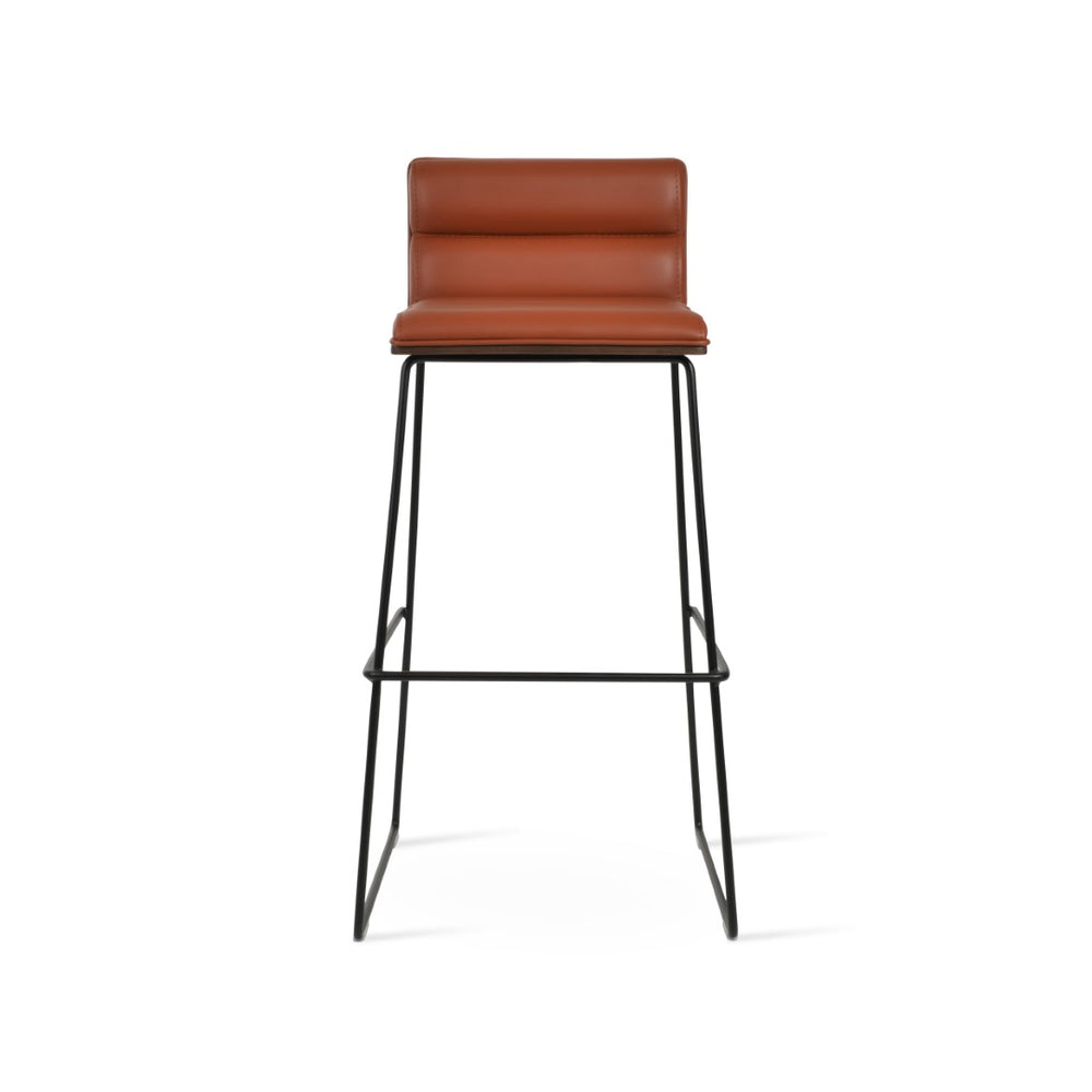 Soho Concept Corona Wire-back Barstools & Counterstools With Plywood Seat, Soft Leatherette, Stylish & Durable Black,Walnut  Soho-concept-dining-chair-11090