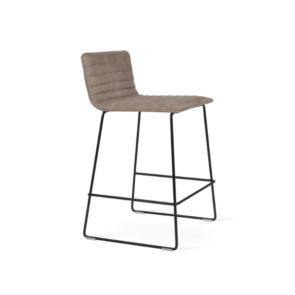 Soho Concept Corona Barstools & Counterstools - Stylish Wire Back Design, Plush Upholstery, 10-year Guarantee! Black  Soho-concept-dining-chair-07663