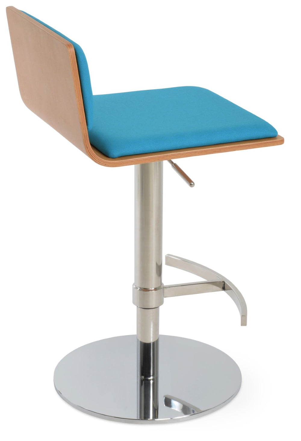 Soho Concept Corona Piston Barstools & Counterstools - Stylish Adjustable Heights, Durable Upholstery & 10-year Guarantee Natural,Turquoise  Soho-concept-dining-chair-11114