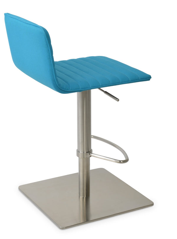 Soho Concept Corona Piston Barstools & Counterstools - Stylish Adjustable Heights, Durable Upholstery & 10-year Guarantee Turquoise  Soho-concept-dining-chair-11100