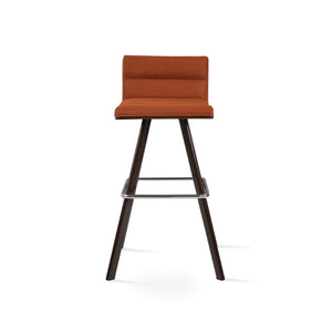 Soho Concept Corona Wood Barstools & Counterstools - Stylish Comfort Upholstered Seats, 10-year Warranty, Walnut Finish Walnut  Soho-concept-dining-chair-11146