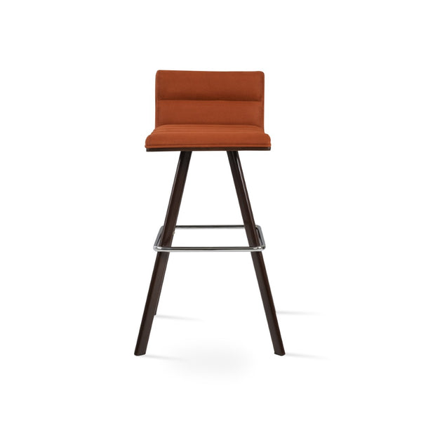 Soho Concept Corona Wood Barstools & Counterstools - Stylish Comfort Upholstered Seats, 10-year Warranty, Walnut Finish Walnut  Soho-concept-dining-chair-11146