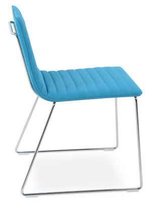 Soho Concept Corona Wire Full Upholstered Dining Chair – Luxurious Boucle, Velvet, Nubuck Fabrics & 10-year Warranty   Soho-concept-dining-chair-01805