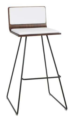Soho Concept Corona Wire Barstools & Counterstools - Sleek Plywood Seats With Removable Pads In Gold & Walnut Black,Walnut,White  Soho-concept-dining-chair-11150