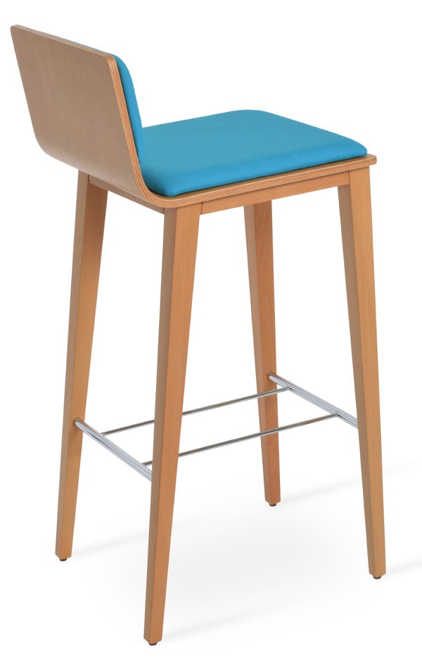 Soho Concept Corona Wood Barstools & Counterstools With Removable Camira Fabric Pads - 10-year Guarantee! Turquoise,Natural  Soho-concept-dining-chair-11194