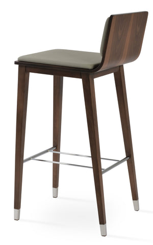 Soho Concept Corona Wood Barstools & Counterstools With Removable Camira Fabric Pads - 10-year Guarantee! Walnut,Chrome,Light Grey  Soho-concept-dining-chair-11196