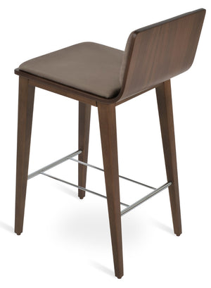 Soho Concept Corona Wood Barstools & Counterstools - Luxurious Upholstery, Solid Wood, 10-year Guarantee, Elegant Design Walnut  Soho-concept-dining-chair-11202