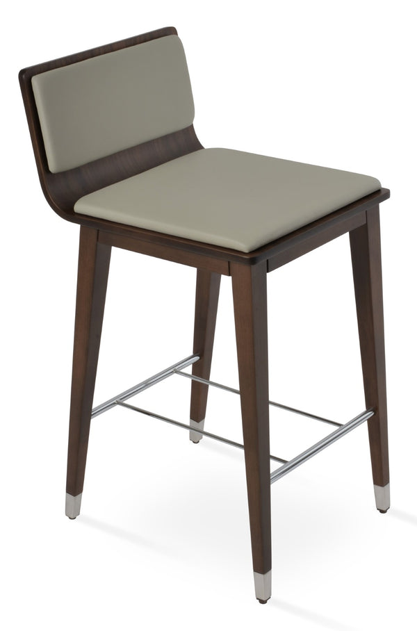 Soho Concept Corona Wood Barstools & Counterstools – Stylish Plywood Seats With Custom Upholstery Options Walnut,Chrome,Light Grey  Soho-concept-dining-chair-11203