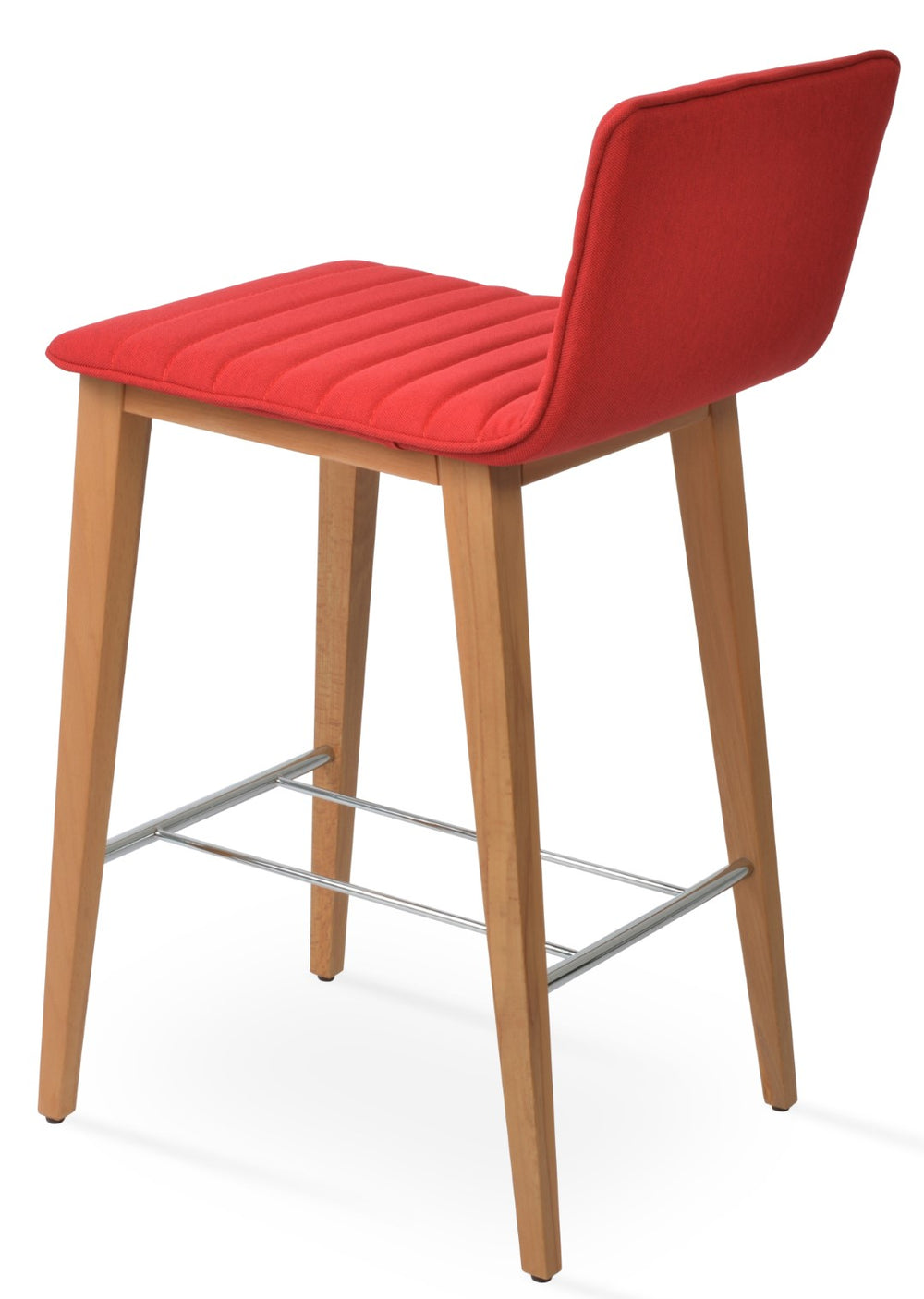 Soho Concept Corona Wood Full Upholstered Barstools & Counterstools - Elegant Design, Durable Fabrics, 10-year Warranty Red,Natural  Soho-concept-dining-chair-11198