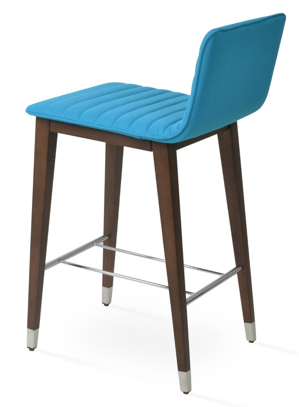 Soho Concept Corona Wood Barstools & Counterstools - Luxurious Upholstery, Solid Wood, 10-year Guarantee, Elegant Design Turquoise,Walnut  Soho-concept-dining-chair-11199